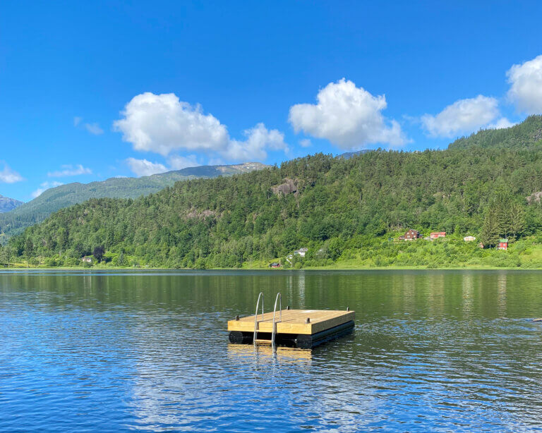 Rødstjødna lake in Sauda, Norway